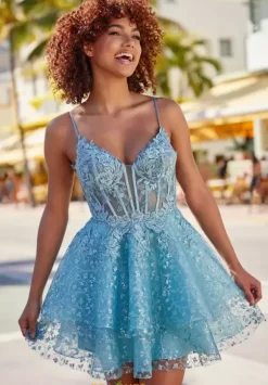 Corset Short Tulle Dress EW34616