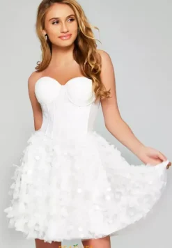Corset Strapless Short Dress 38248