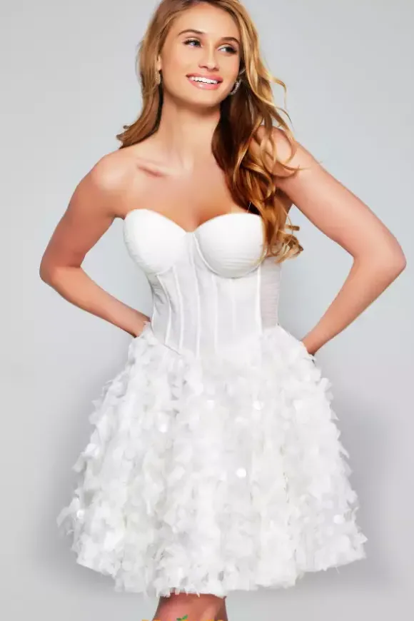 Corset Strapless Short Dress 38248
