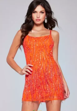 Fringe Sequins Fitted Dress 39628