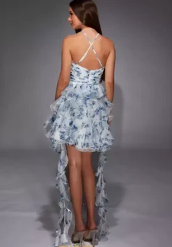 Halter Neckline Short Dress 30061