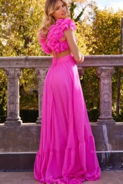 Lace Up Back A Line Dress 23322