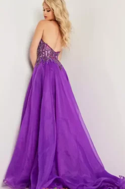 Long A Line Beaded Dress 25964