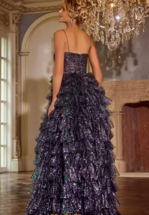 Long A Line Glitter Dress 39305