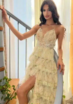 Long Tulle A Line Dress 36571