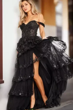 Off The Shoulder A Line Dress 36687