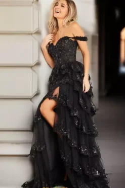 Off The Shoulder A Line Dress 36687