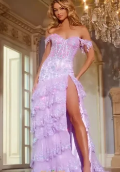 Off The Shoulder Fitted Dress 40397