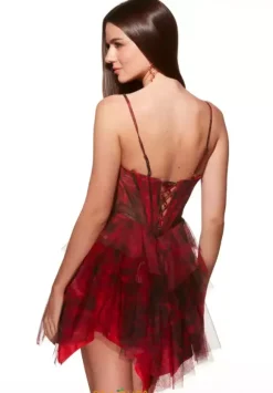 Scoop Neckline A Line Dress 30056