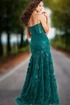 Scoop Neckline Long Dress 38004