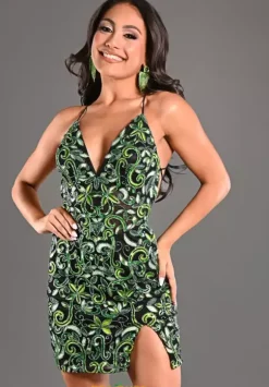 Sequins Short Fitted Dress 1718