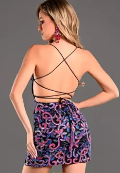 Sequins Short Fitted Dress 1718