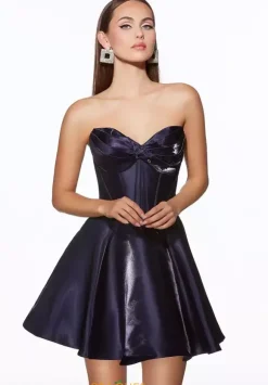 Short A Line Strapless Dress 30058