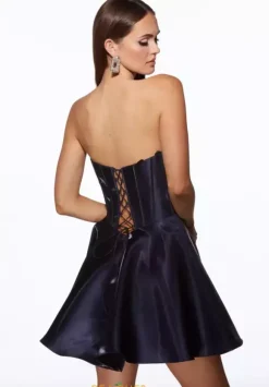 Short A Line Strapless Dress 30058