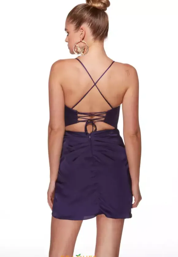 Short V Neckline Dress 40099