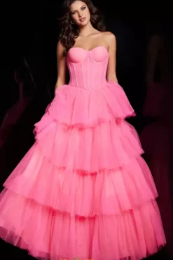 Strapless A Line Dress 37062