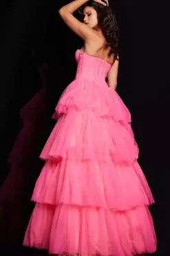 Strapless A Line Dress 37062