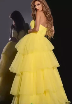 Strapless A Line Long Dress 40394