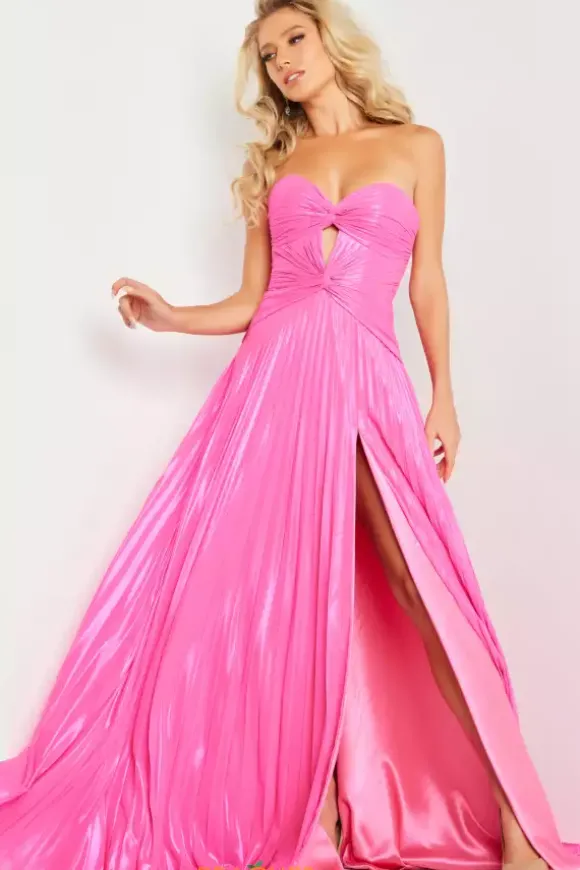 Strapless Long A Line Dress 36461