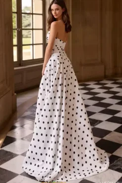 Strapless Long A Line Dress 57764