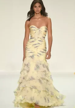 Strapless Maid Long Dress 57865