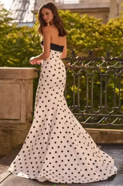 Strapless Taffeta Fitted Dress 57665