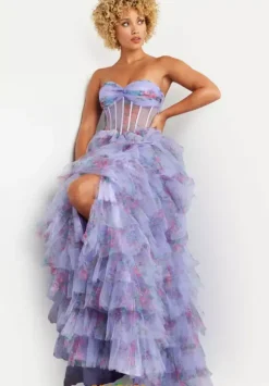 Strapless Tulle A Line Dress 39149