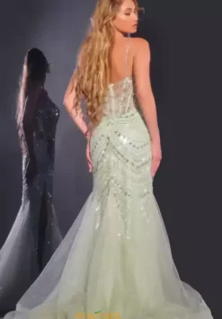 Sweetheart Neckline Long Dress 43189