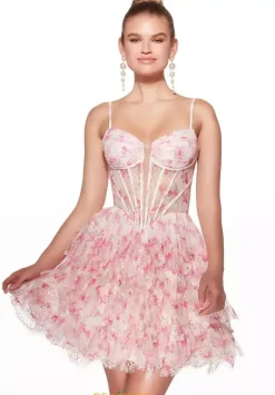 Sweetheart Neckline Short Dress 30009