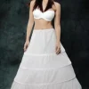 White Ball Gown Hoop Slip with 4-bones
